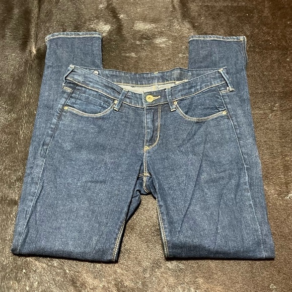 H&M’s lo rise skinny jeans with zippered side bottom size 26 EUC - Picture 4 of 10